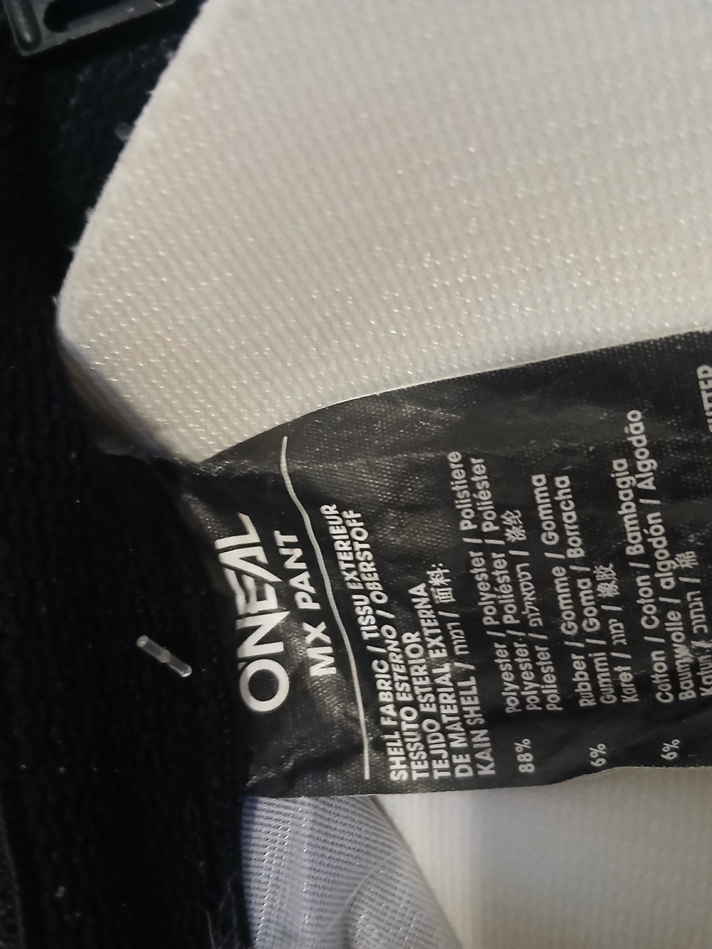 O'NEAL MX Motorcycle Riding Pants  Black and White